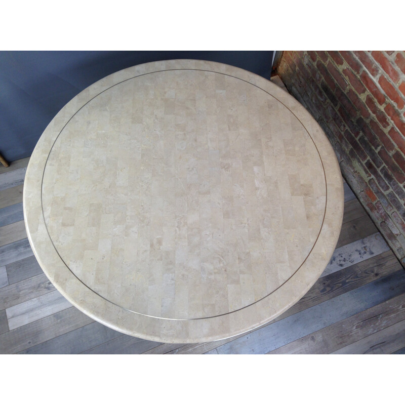 Mid-century Brass round table - 1970s