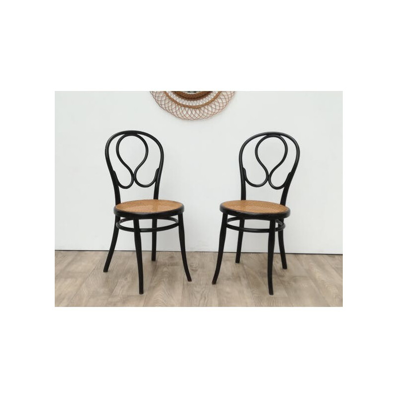 Paire de chaises bistrot modèle Omega par Thonet - 1930