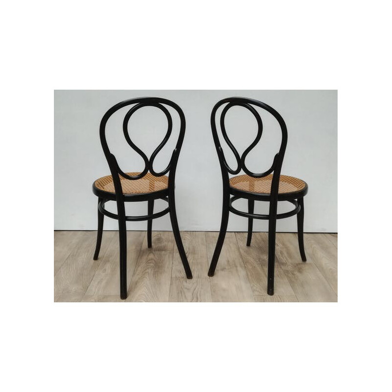 Paire de chaises bistrot modèle Omega par Thonet - 1930