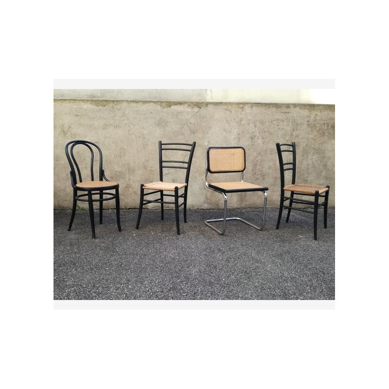 Lot de chaises dépareillées par Breuer, Fischel, Cassina - 1960