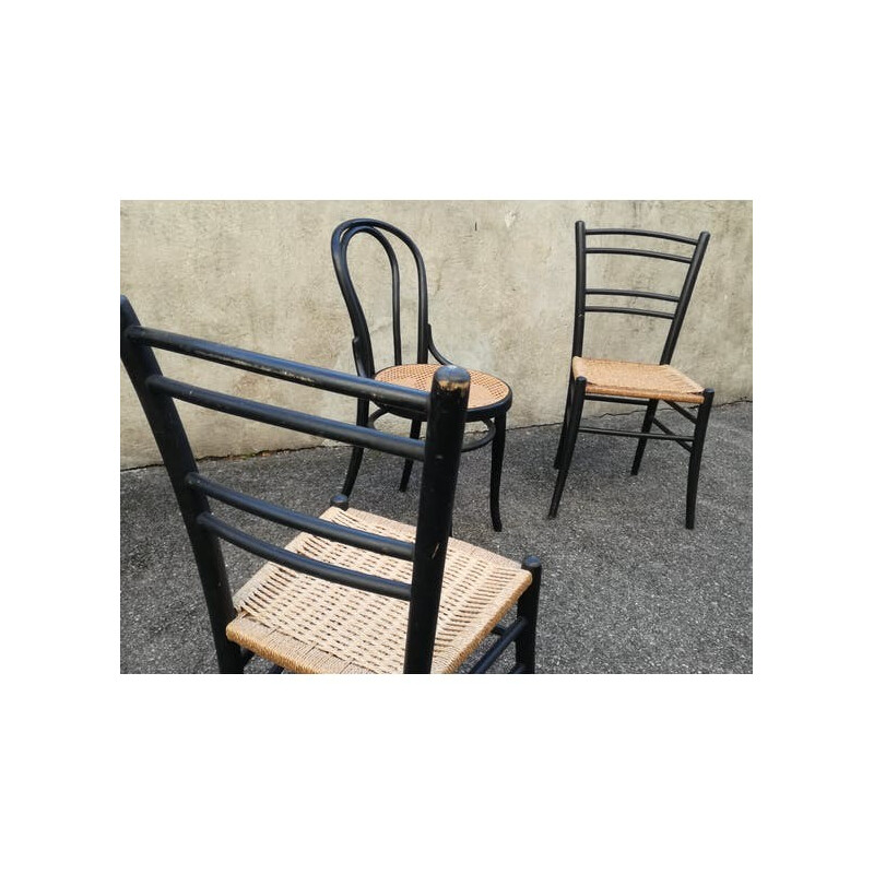 Lot de chaises dépareillées par Breuer, Fischel, Cassina - 1960