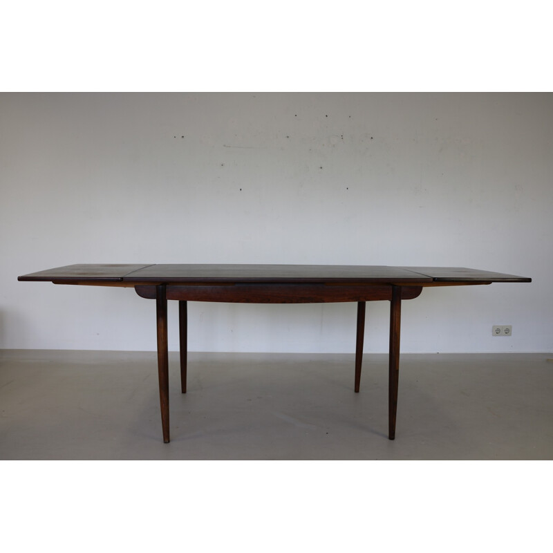 Vintage dutch rosewood dining table - 1960s