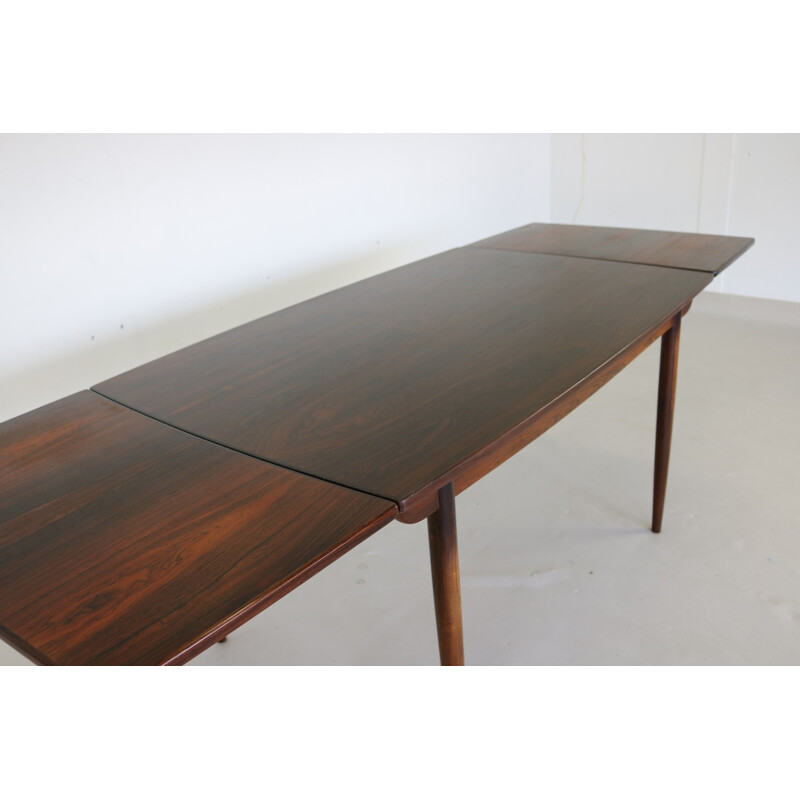 Vintage dutch rosewood dining table - 1960s