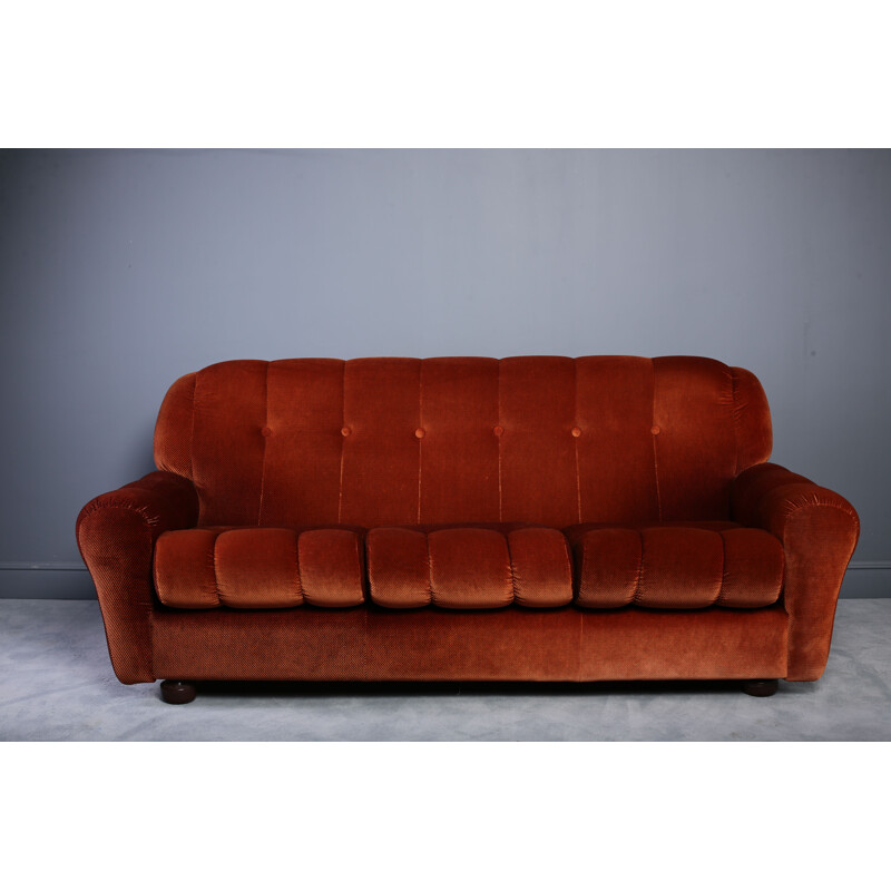 Vintage Italian 3 Seater Sofa - 1970s