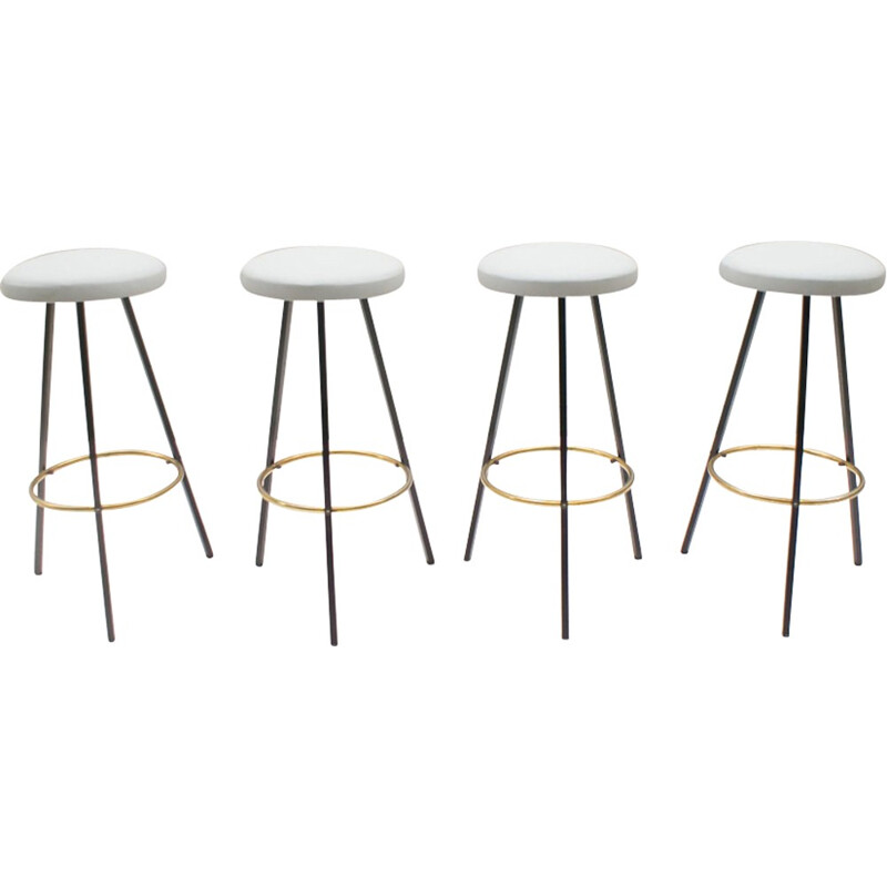 Vintage set of 4 Bar Stools - 1950s