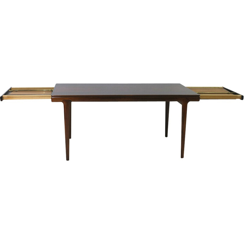 Table à Repas vintage danoise Extensible en palissandre et teak - 1960