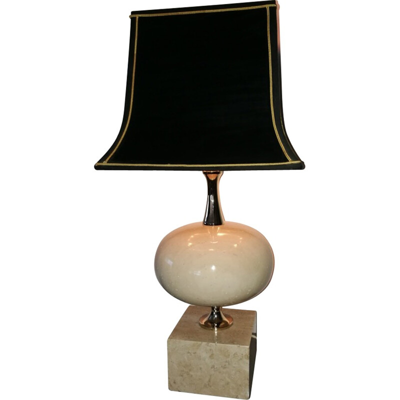 Vintage table lamp by Philippe Barbier - 1970s