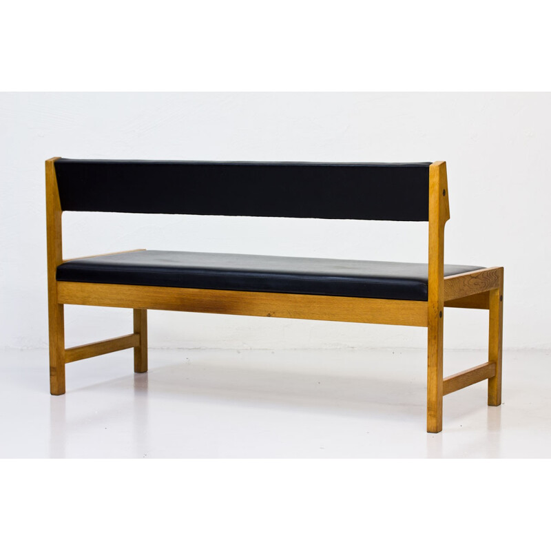 Vintage Oak bench by Børge Mogensen - 1960s