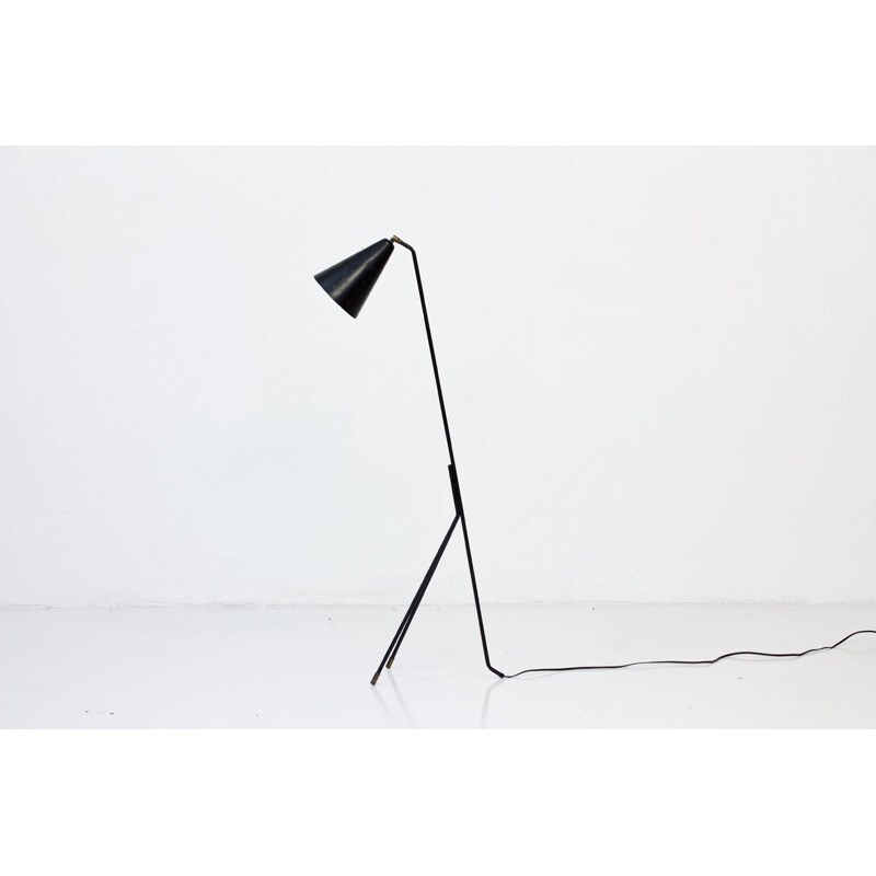 Metal Tripod Floor Lamp by Svend Aage Holm Sørensen - 1950s