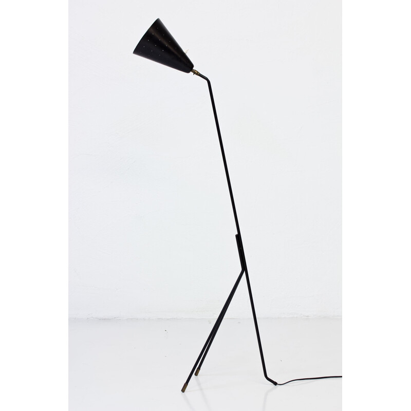 Metal Tripod Floor Lamp by Svend Aage Holm Sørensen - 1950s