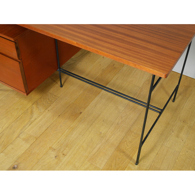 Vintage Desk by Pierre Guariche for Minvielle - 1950s