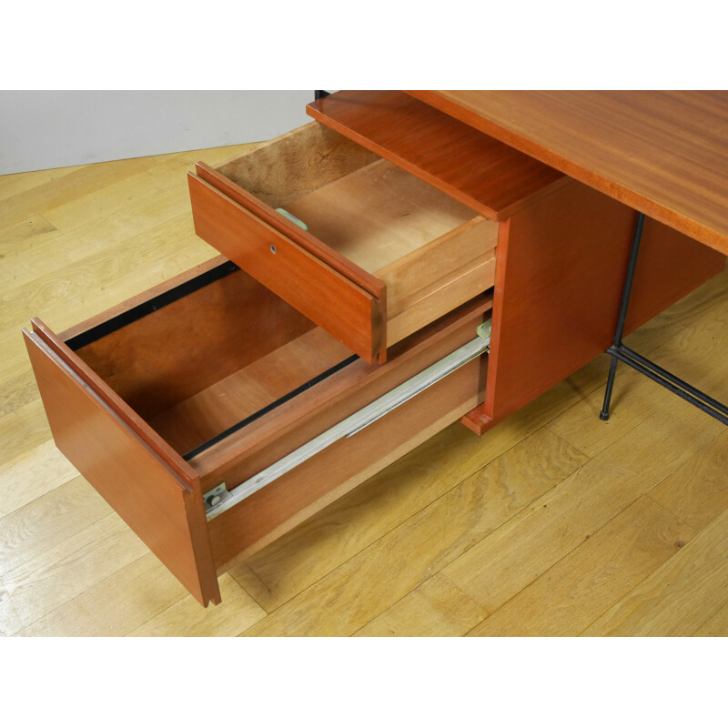 Vintage Desk by Pierre Guariche for Minvielle - 1950s