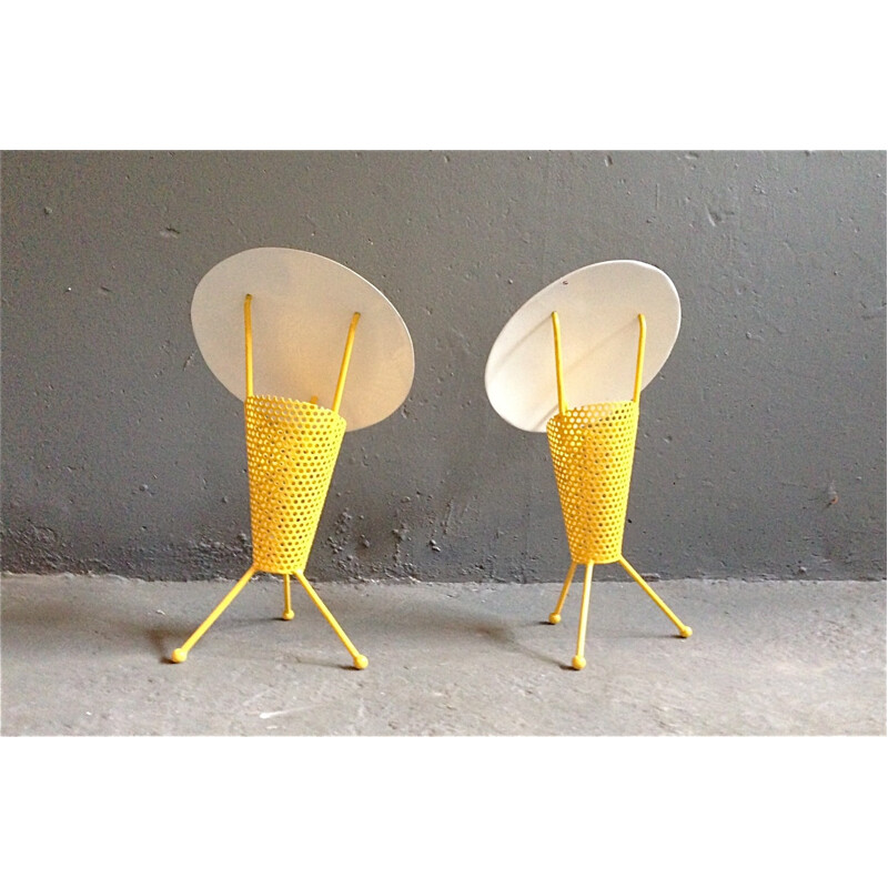 Pair of vintage lamp by Jacques Biny - 1950s