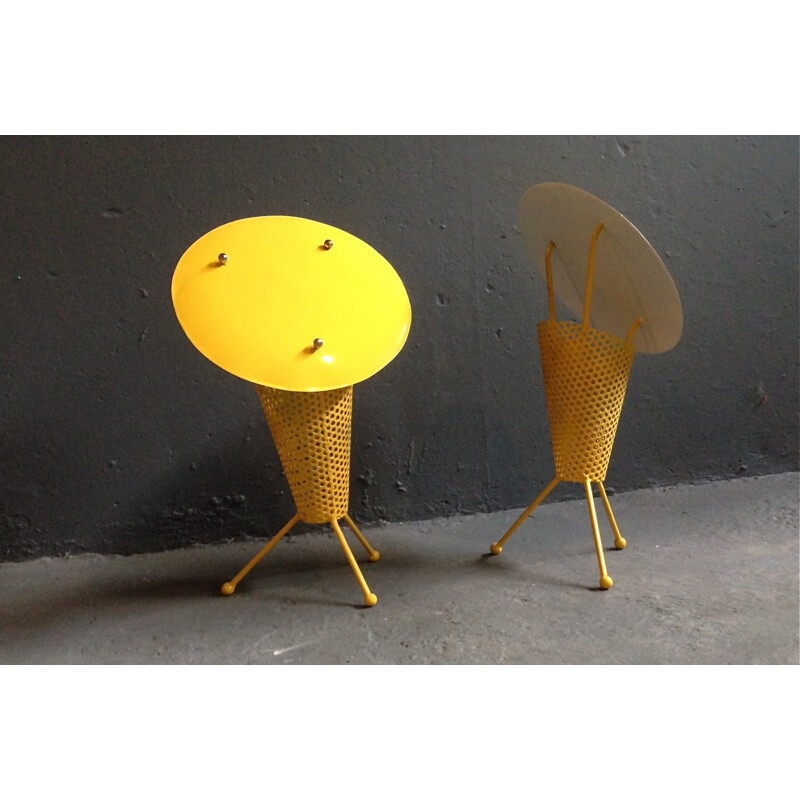 Pair of vintage lamp by Jacques Biny - 1950s