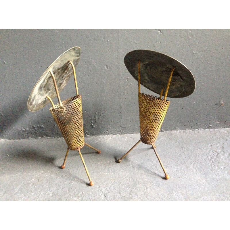 Pair of vintage lamp by Jacques Biny - 1950s