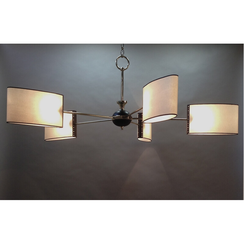 Mid-century chandelier by Maison Lunel - 1950s