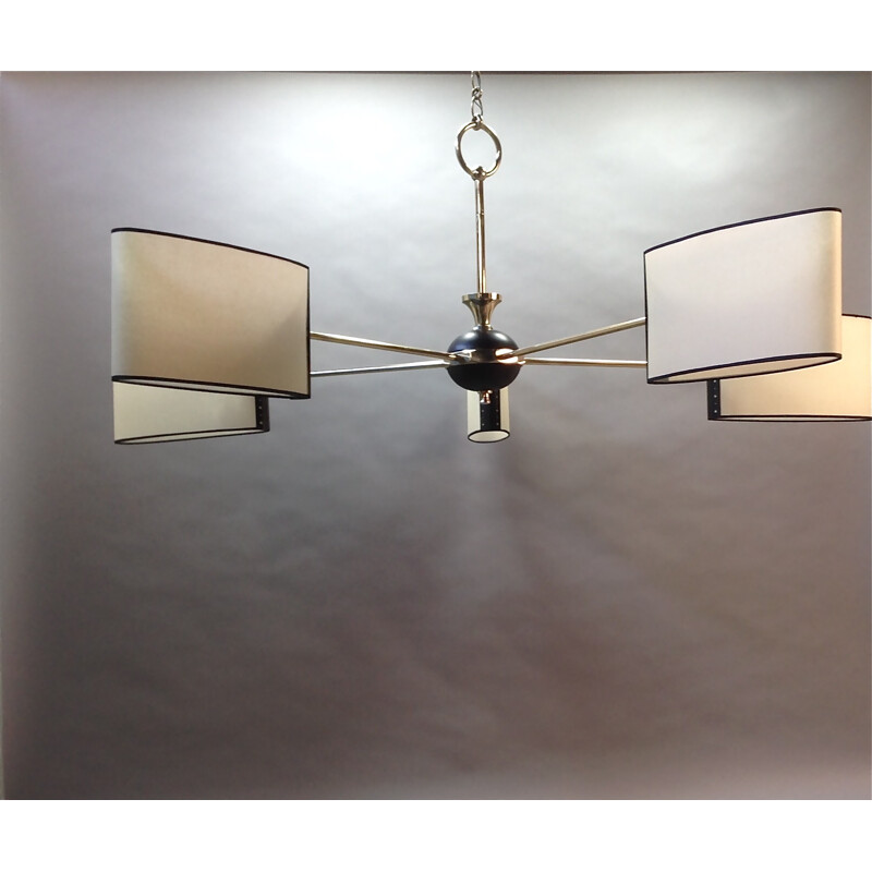 Mid-century chandelier by Maison Lunel - 1950s