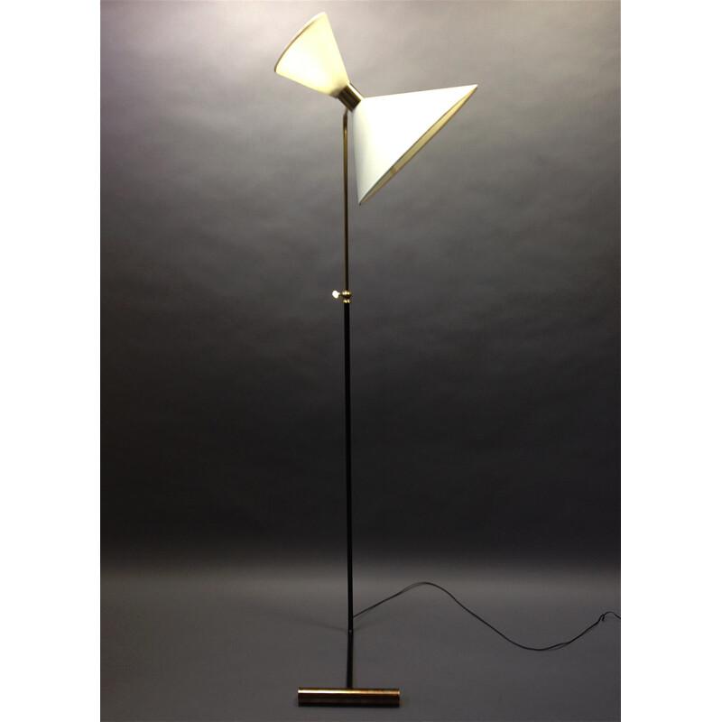 Mid-century adjustable floor lamp - 1950s