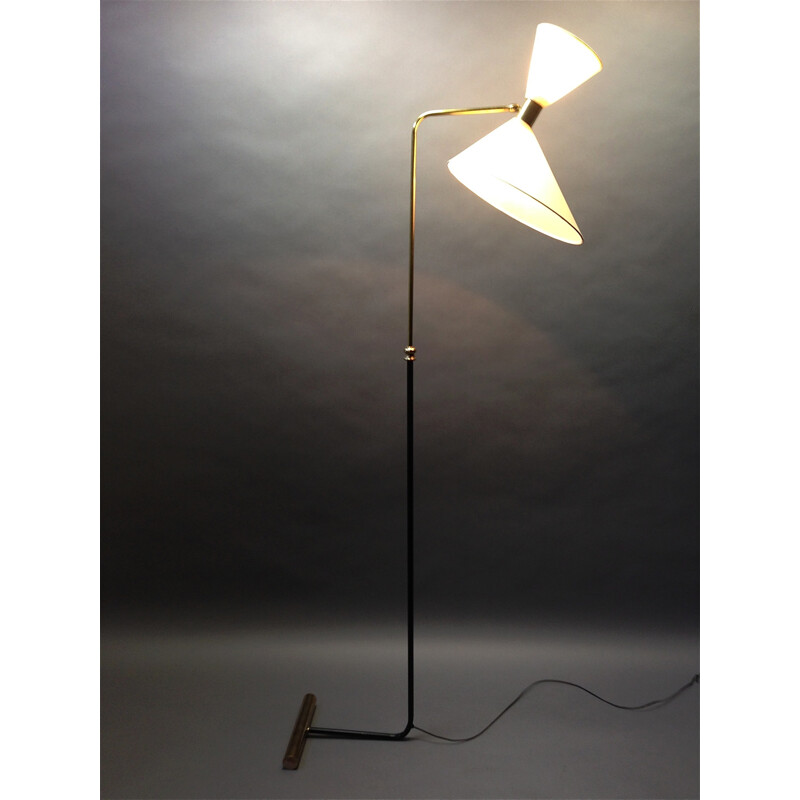 Mid-century adjustable floor lamp - 1950s