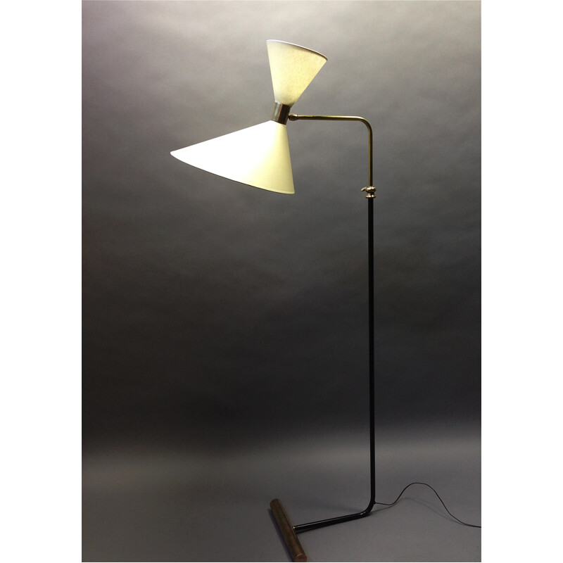 Mid-century adjustable floor lamp - 1950s