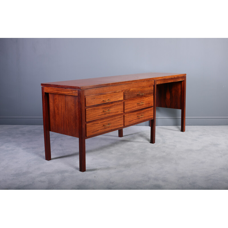 Vintage Rosewood Dresser Vanity - 1960s