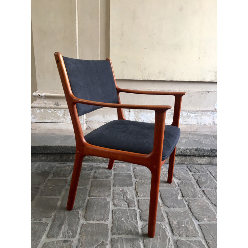 Vintage danish teak armchair by Olé Wanscher - 1960s