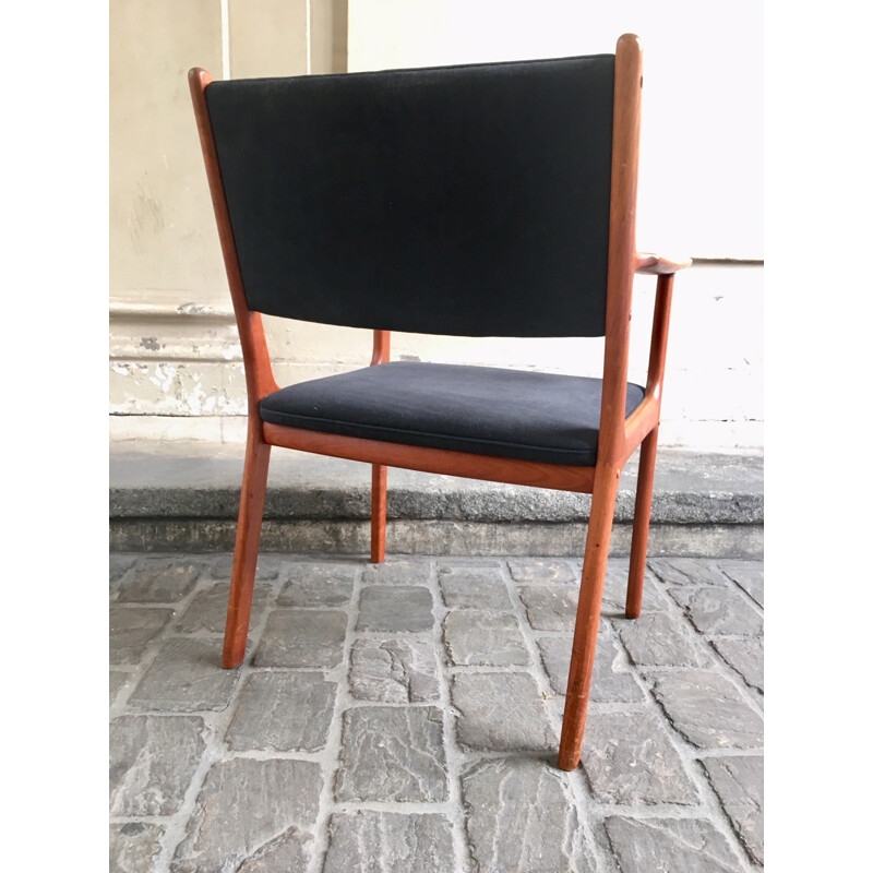 Vintage danish teak armchair by Olé Wanscher - 1960s