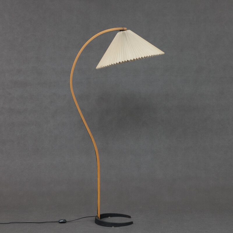 Vintage bentwood floor lamp by Mads Caprani - 1970s