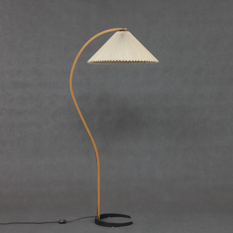 Vintage bentwood floor lamp by Mads Caprani - 1970s