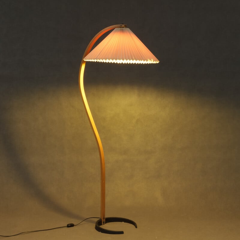 Vintage bentwood floor lamp by Mads Caprani - 1970s