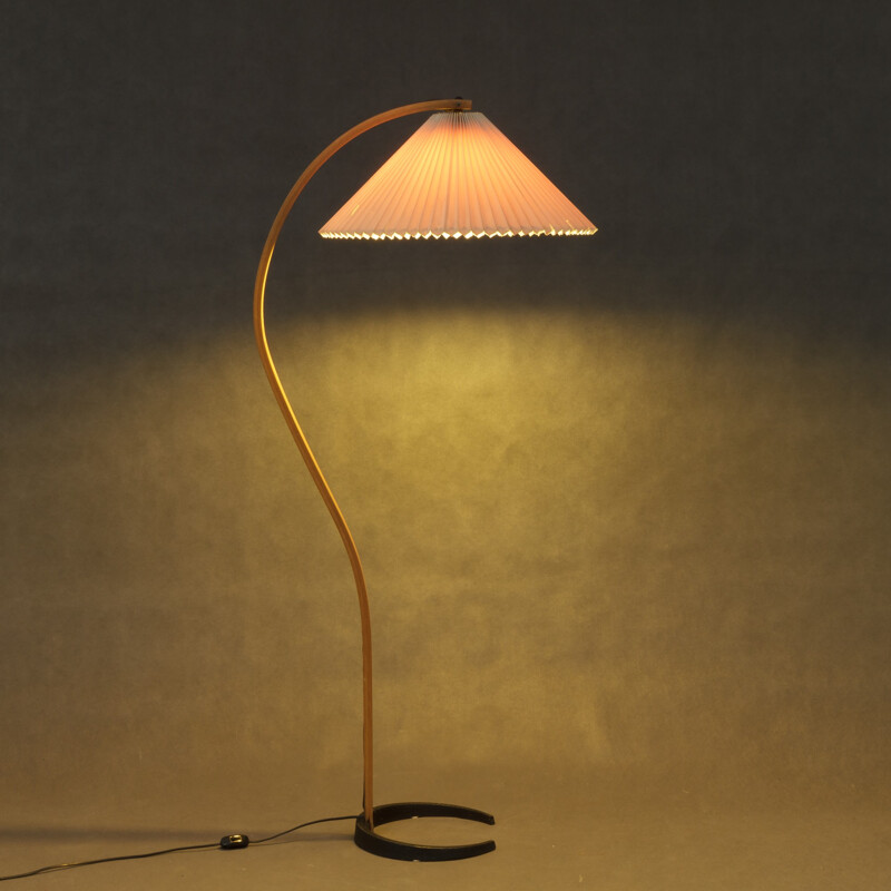 Vintage bentwood floor lamp by Mads Caprani - 1970s