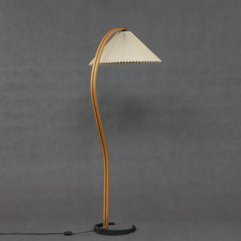 Vintage bentwood floor lamp by Mads Caprani - 1970s