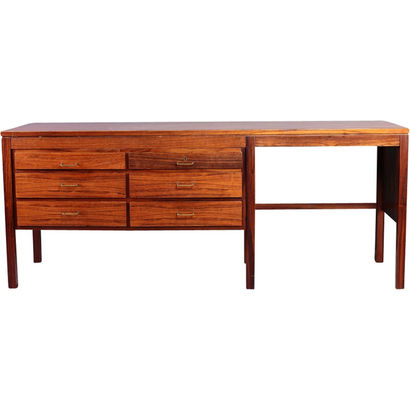 Vintage Rosewood Dresser Vanity - 1960s