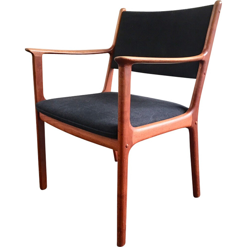 Vintage danish teak armchair by Olé Wanscher - 1960s