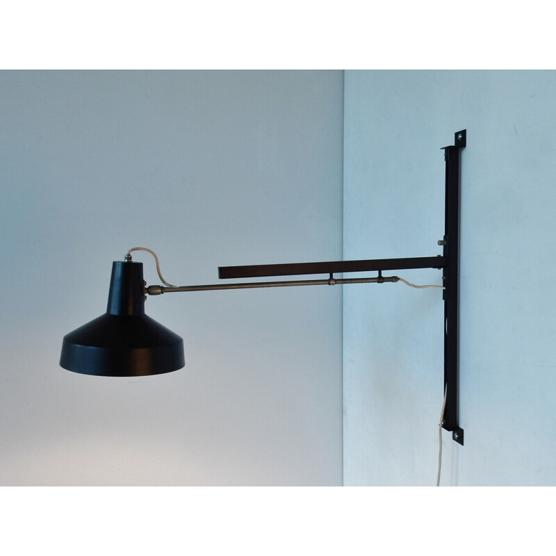 Vintage wall lamp by Hiemstra Evolux, Netherlands - 1960