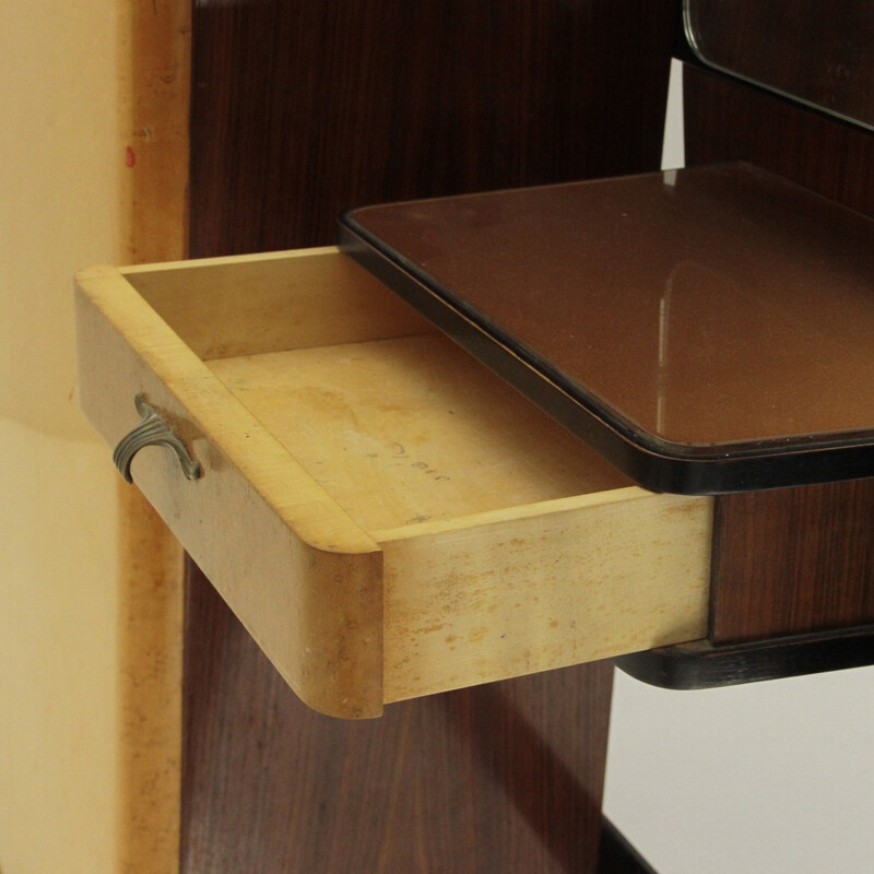 Vintage coat hanger cabinet with console by Consorzio Esposizione Mobili Cantù - 1950s