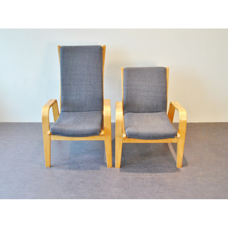 Paire de fauteuils lounges vintage par Cees Braakman pour Pastoe, 1950