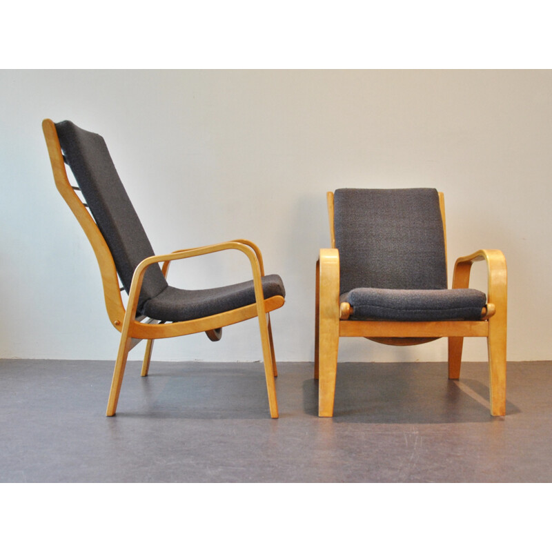 Pair of vintage lounge chairs by Cees Braakman for Pastoe, 1950