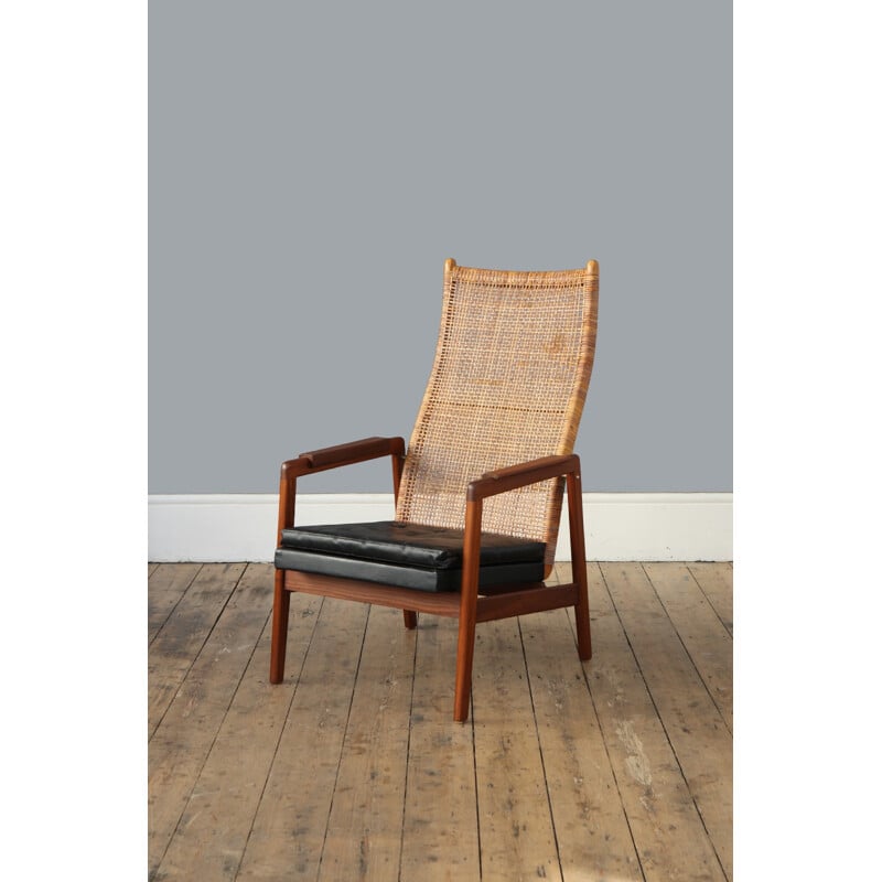 Vintage Dutch Rattan Armchair by P.J. Muntendam for Gebroeders Jonkers - 1960s