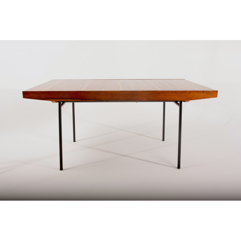 Table vintage en palissandre de Alain Richard - 1950