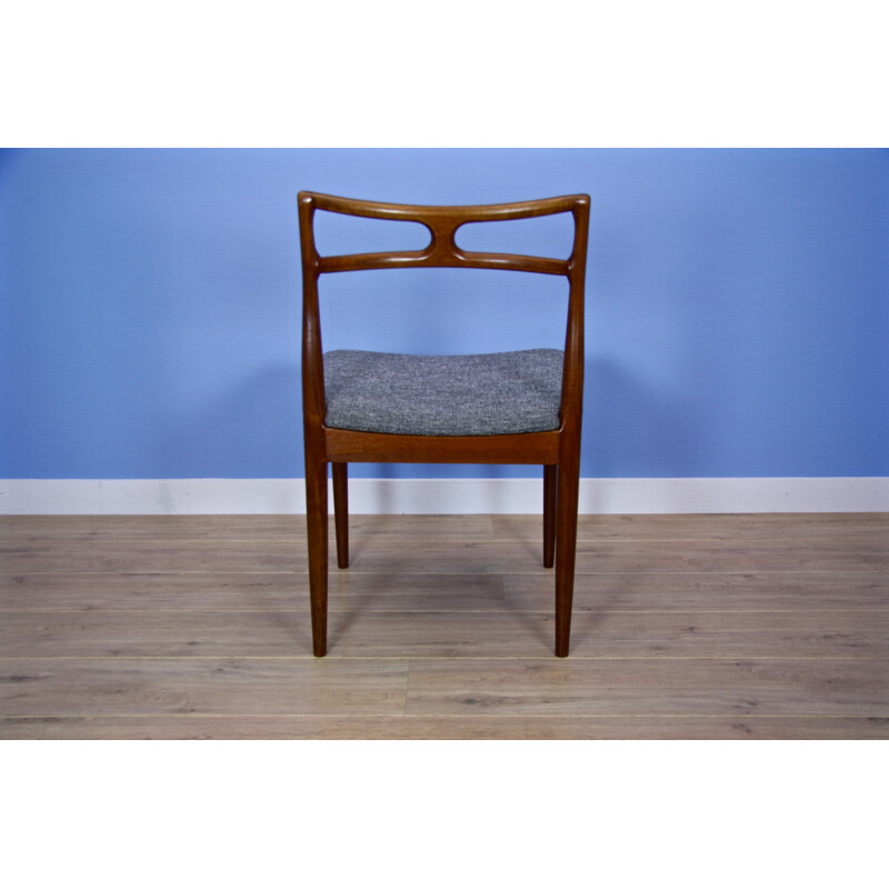 Mid-century Danish dining chairs in teak by Johannes Andersen - 1960s