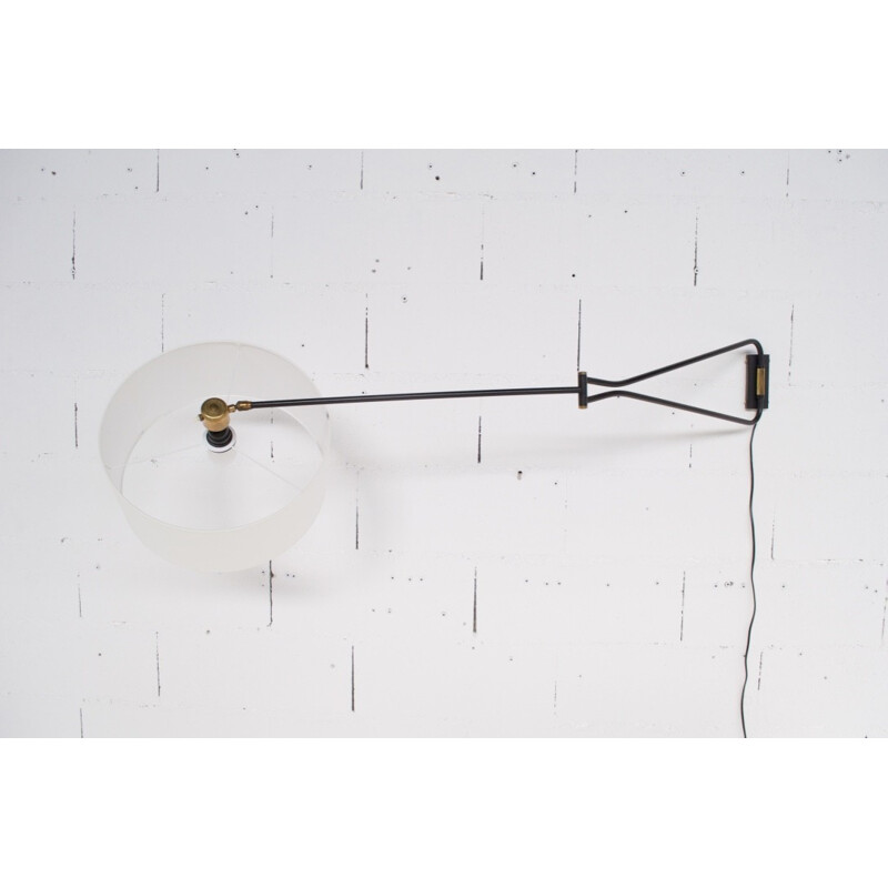 Orientable mid-century wall lamp for Lunel - 1950s