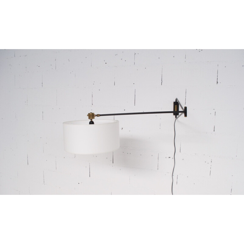 Orientable mid-century wall lamp for Lunel - 1950s