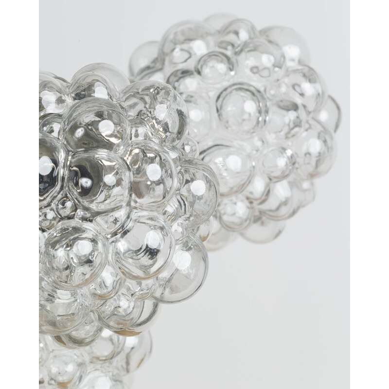 Vintage Bubble Glass Chandelier by Helena Tynell - 1970s