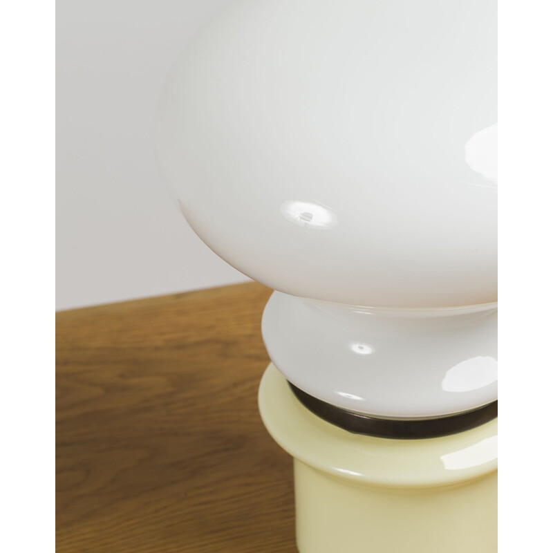 OPALINE GLASS LAMP - 1970S