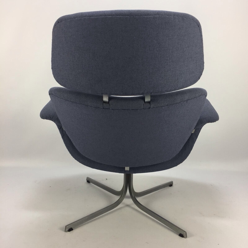 Vintage Large Tulip Chair with Ottoman by Pierre Paulin for Artifort - 1960s