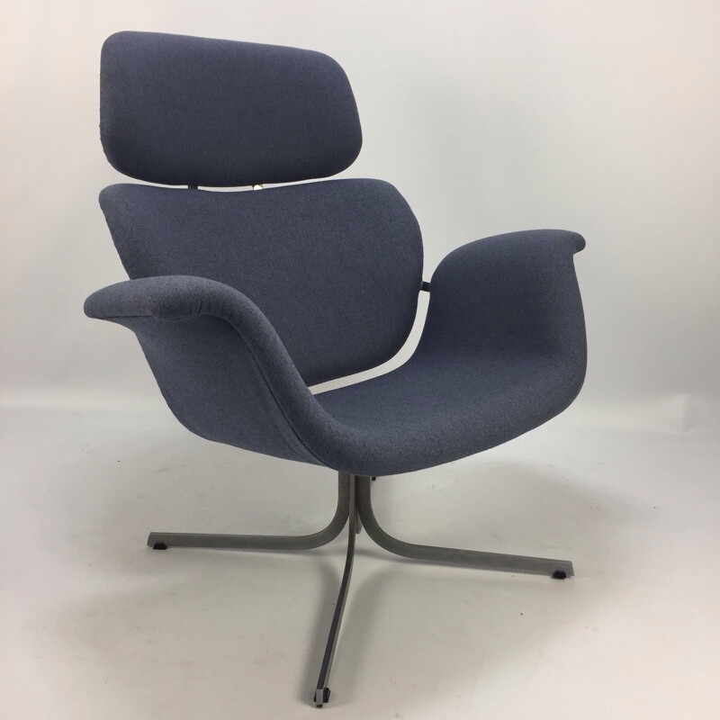 Vintage Large Tulip Chair with Ottoman by Pierre Paulin for Artifort - 1960s