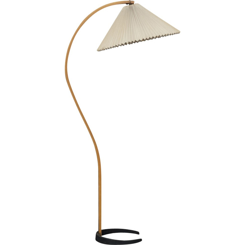 Vintage bentwood floor lamp by Mads Caprani - 1970s