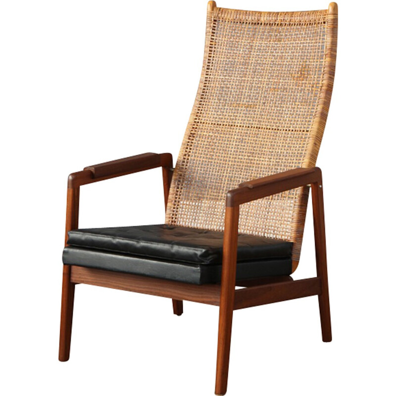 Fauteuil Vintage Néerlandais en Rattan par P.J. Muntendam pour Gebroeders Jonkers - 1960