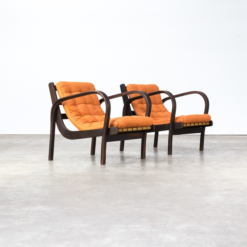 Suite de 2 fauteuils vintage Karel Kozelka & Antonin Kropacek - 1940
